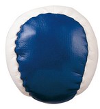 Antistressbälle in blau weiß mit einer Granulatfüllung, dieser Antistressball könnte Ihre Werbung tragen