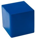 Antistress Würfel blau günstig mit Werbung bedrucken - Werbeartikel ANtistresswürfel blau kaufen.